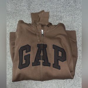 GAP Chocolate Brown Zip-Up Hoodie